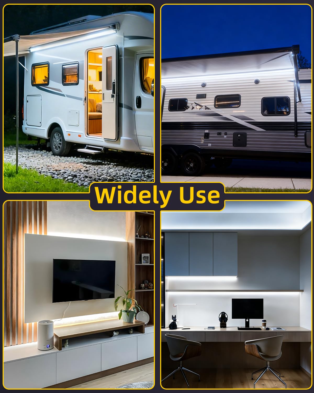 YAYIT extension cord and connector enabling flexible installation