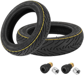 YBang front view of 10-inch tubeless tire showing fit and brand benefits