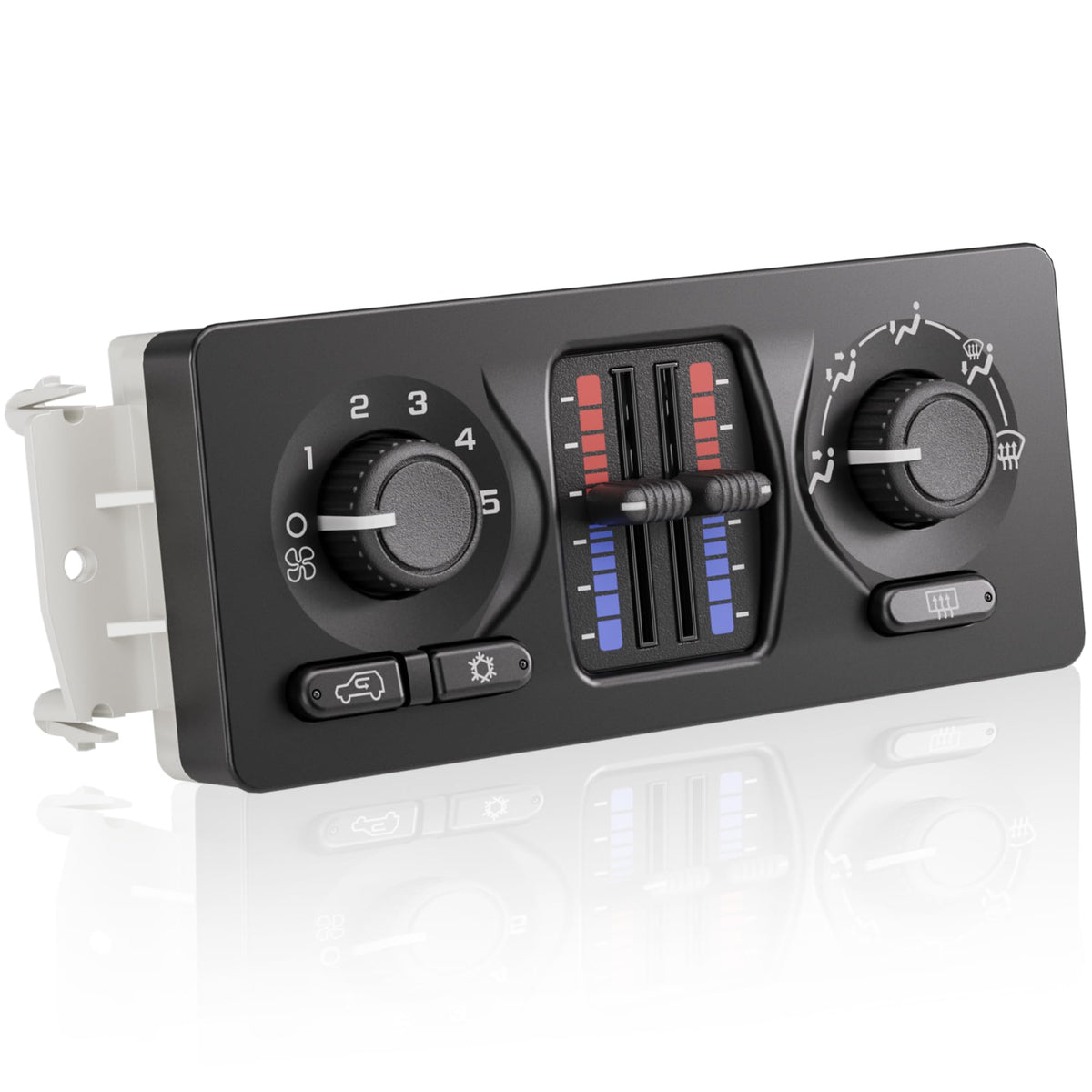 YBC front panel showing buttons and display, clear controls restore functionality