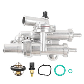 YBDDZH aluminium thermostat housing front view showing robust construction and reliable fit