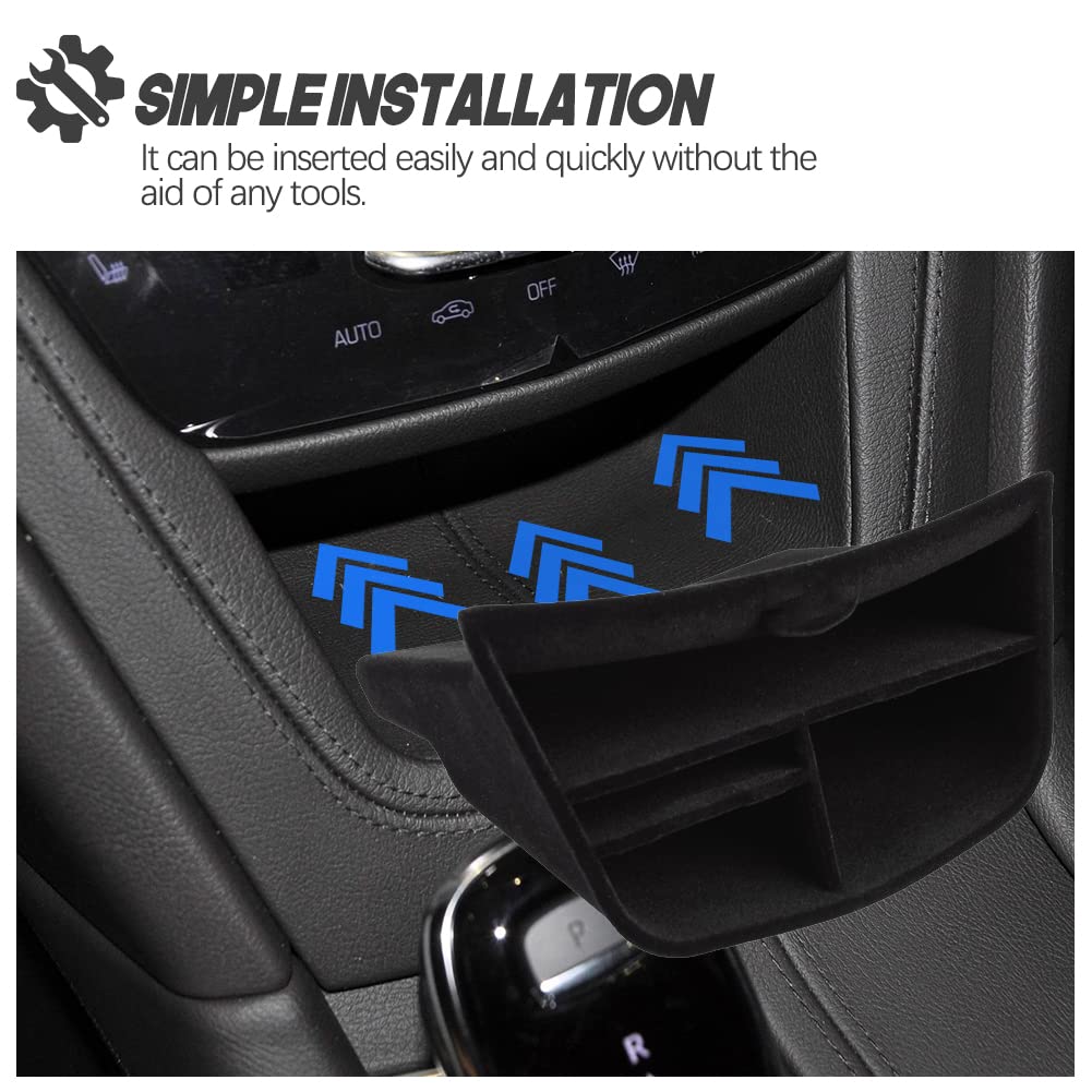 yboueo side profile showing precise fit in XT6 console improving storage