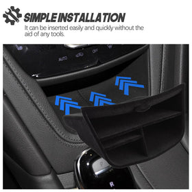 yboueo side profile showing precise fit in XT6 console improving storage