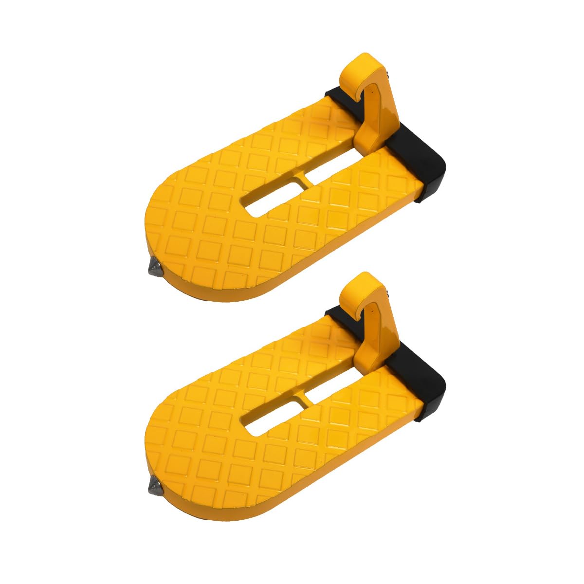 YCeru front view of car door step showing hook and pedal for easy roof access
