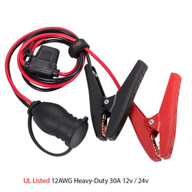YCIND close-up clamp jaw and insulation demonstrating secure battery contact