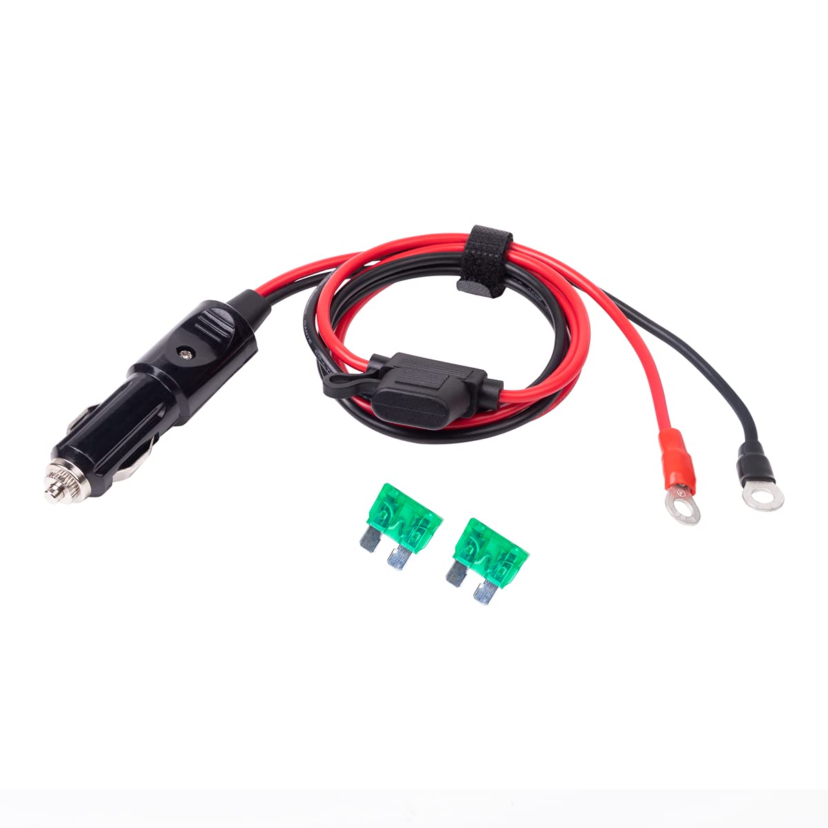 YCIND cable powering accessories from car trunk showing portable use