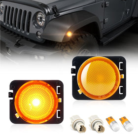 YCLL front fender marker light packaging showing complete kit and benefit of ready-to-install