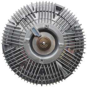 YCT fan clutch beside ruler for scale showing correct dimensions and fitment