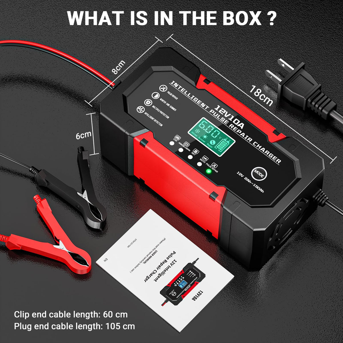 YDBAO accessories and labels image showing included parts and specs