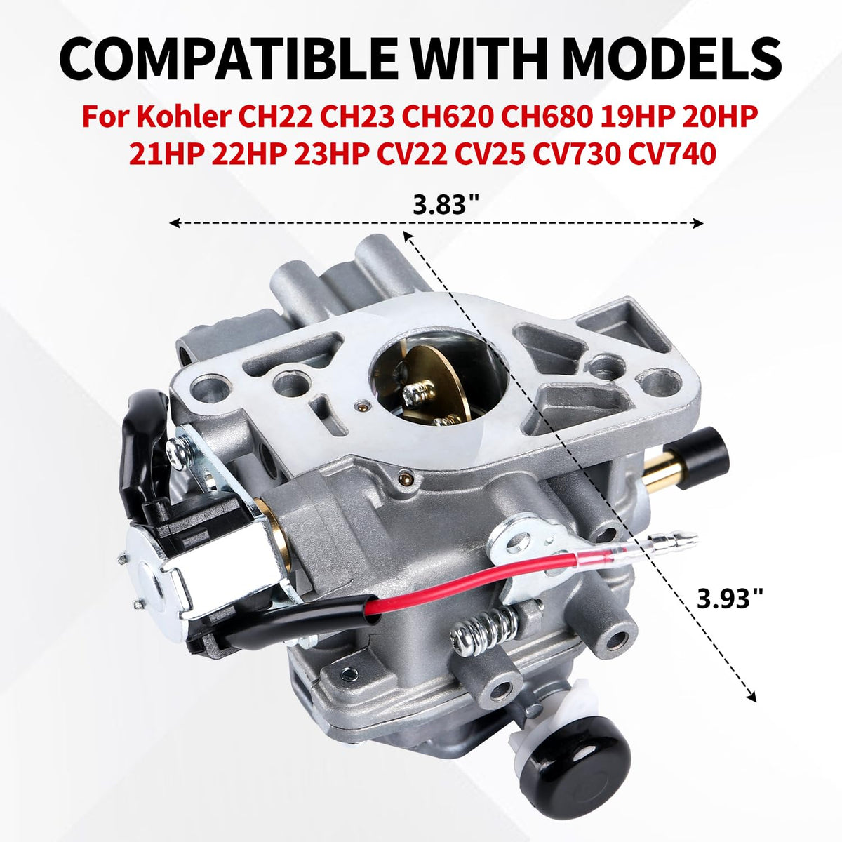 YDO carburetor with gasket and hardware highlighting included installation parts