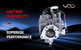 YDO carburetor in a lawn mower repair setting illustrating quick on-site replacement