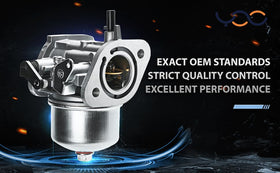 YDO carburetor close-up of metal finish showing durable corrosion resistance