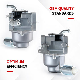 YDO carburetor mounted on Briggs & Stratton engine demonstrating direct replacement fit