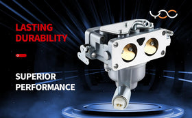 YDO carburetor packaging and warranty card showing included warranty and return support