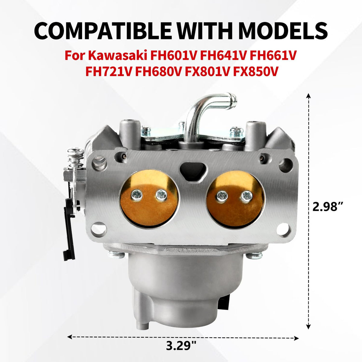 YDO carburetor side linkage view demonstrating easy installation alignment
