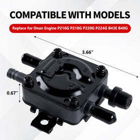 YDO fuel pump mounting pattern visible with bolt holes, brand enabling easy bolt-on installation