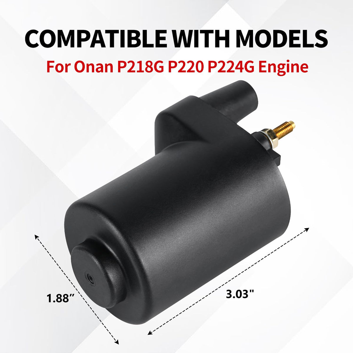 YDO ignition coil mounting bracket detail showing secure fit and vibration resistance