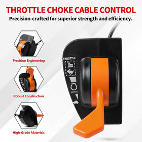 YDO throttle cable connector detail highlighting secure attachment benefit