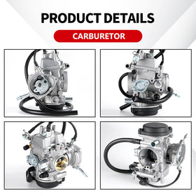 YDO YFM400 carburetor installed in ATV engine bay showing straightforward replacement benefit