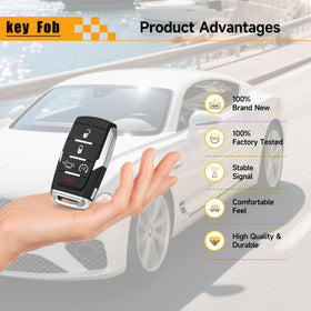 YDTHTLAH open fob showing battery and electronics pre-installed, reliable power tested