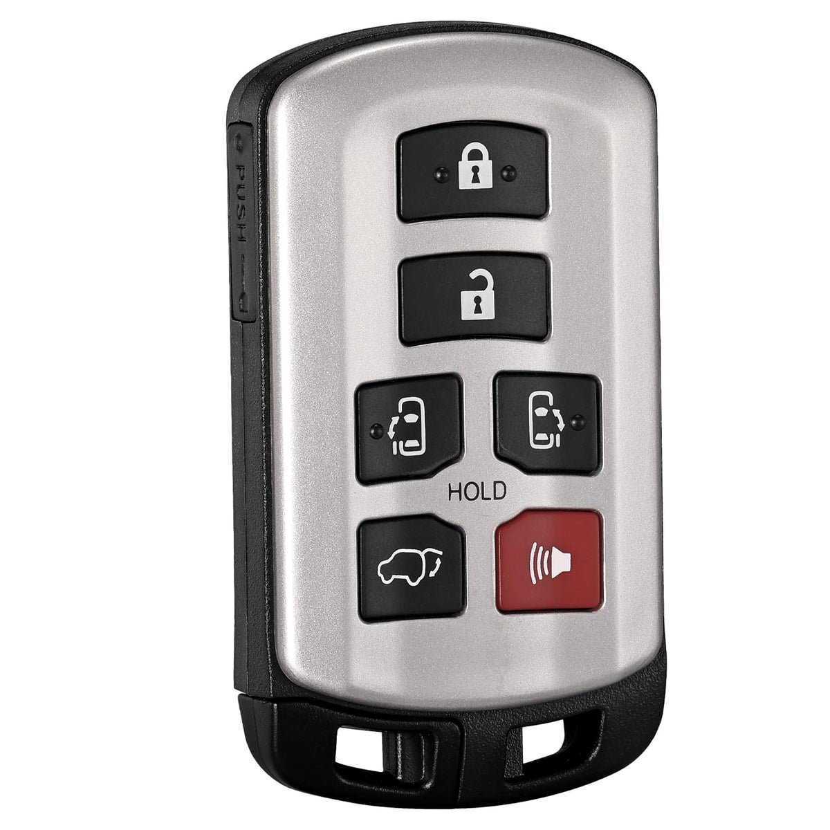 YDTHTLAH front view key fob showing button layout and quick replacement benefit
