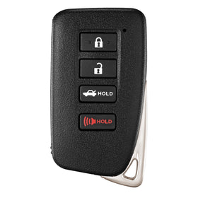 YDTHTLAH key fob front view showing buttons and benefit of quick replacement