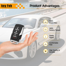YDTHTLAH remote in vehicle use demonstrating convenient keyless entry
