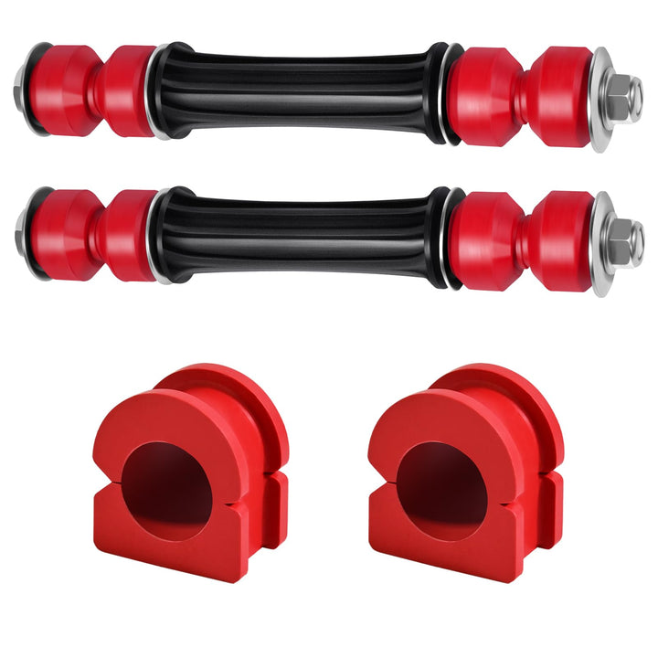 YDYKPOWER front sway bar end link packaging showing complete kit and benefit of easy replacement