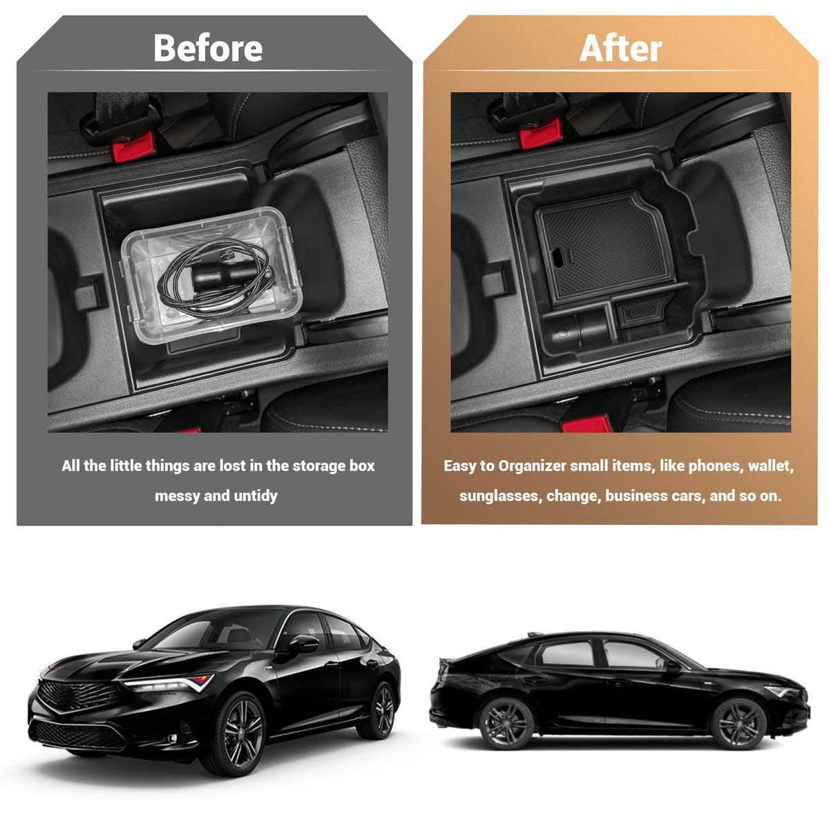YEE PIN lifestyle image of tray in car enhancing daily driving convenience