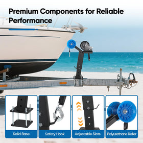 YeeJinHong polyurethane roller close-up protecting boat bow and reducing scratches