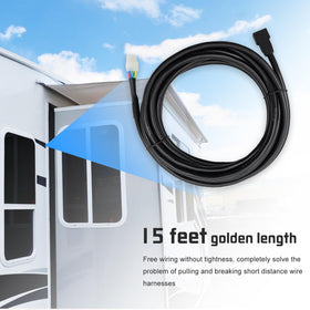 yeeluzan harness beside hand for scale showing correct 15ft length and easy handling