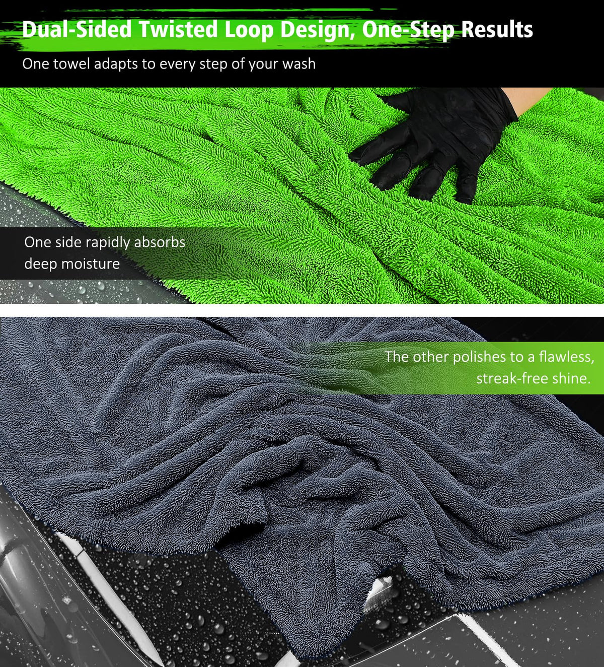 YeewayVeh edgeless seam close-up showing paint-safe gentle glide benefit