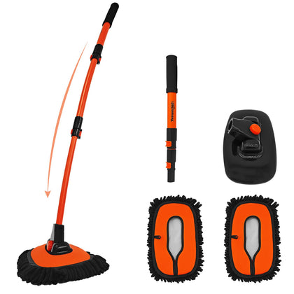 YeewayVeh front view of packaged car wash mop showing contents and benefits