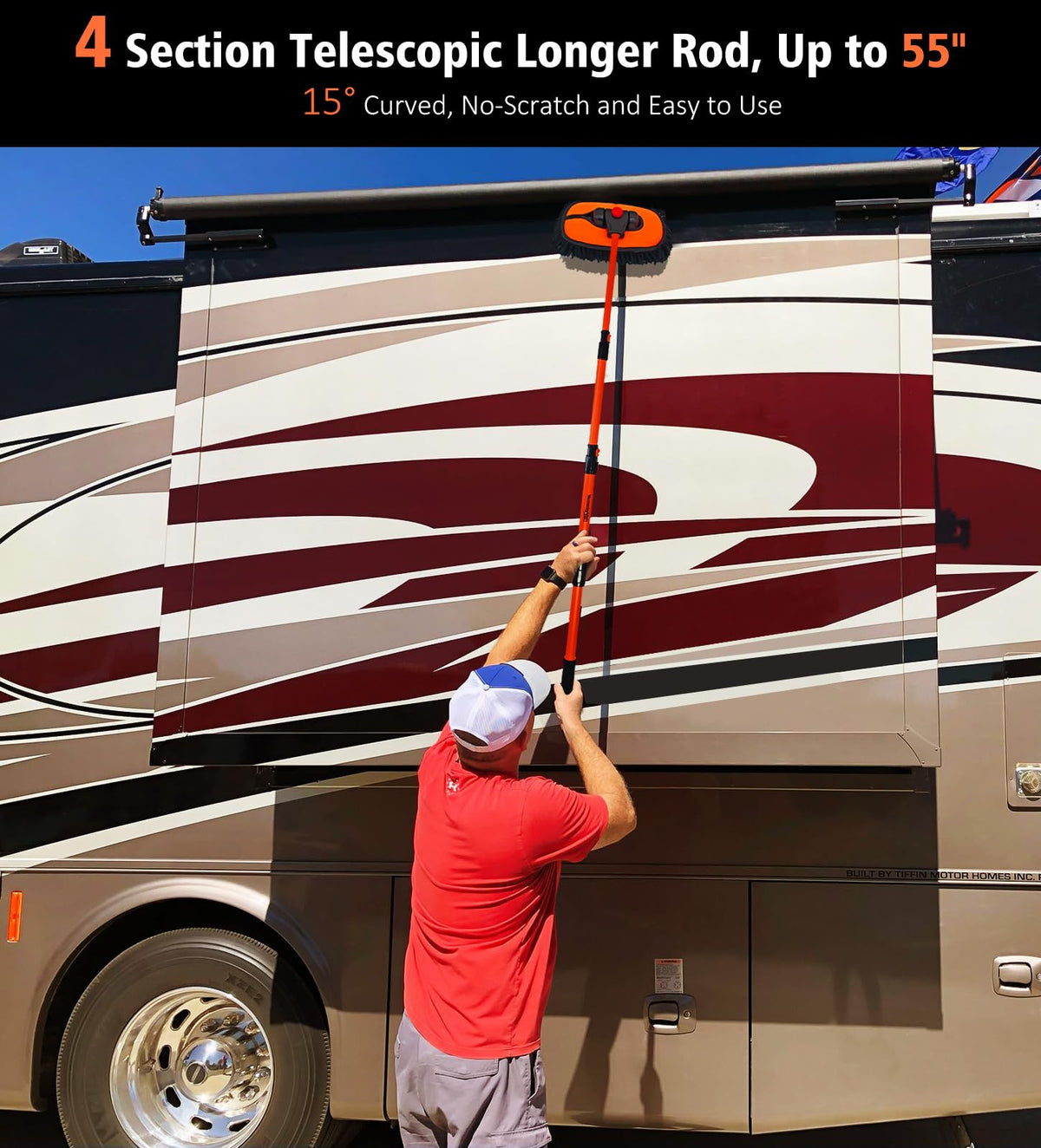 YeewayVeh assembled full-length brush in use reaching car roof