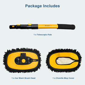 YeewayVeh packaged kit with pole and replaceable chenille head for easy setup