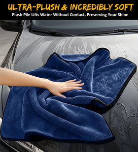 YeewayVeh two towels in use on an SUV, separate drying and polishing workflow