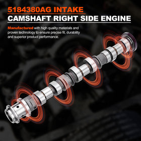 YEHERIT camshaft beside ruler for scale, helping buyers confirm correct size fitment