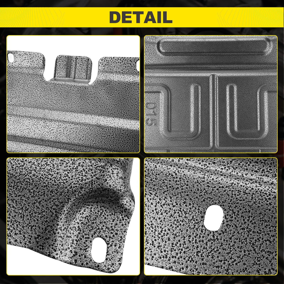 YEHERIT electrophoretic coating detail showing corrosion resistance benefit