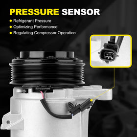 YEHERIT compressor mounting points visible, simplifies direct-fit installation