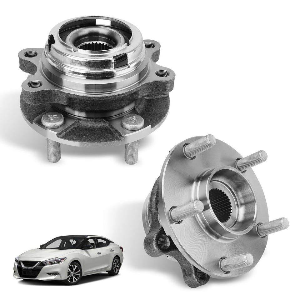 YEHERIT front hub assembly front view showing fitment and durable finish benefiting easy replacement