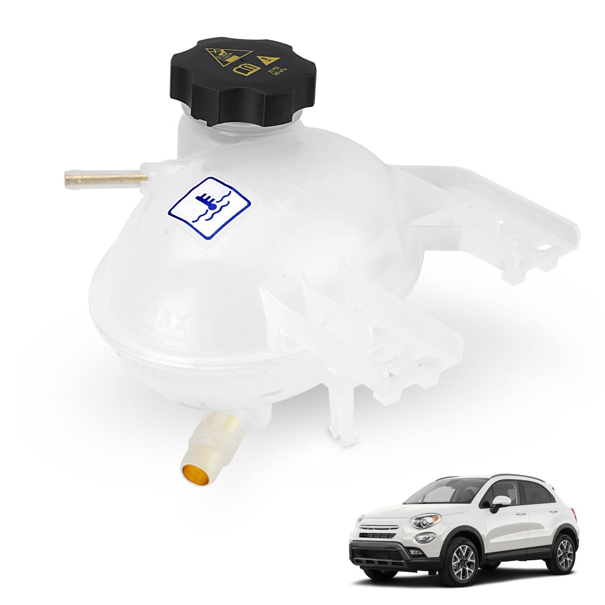 YEHERIT front view expansion tank showing fitment and shape for easy replacement