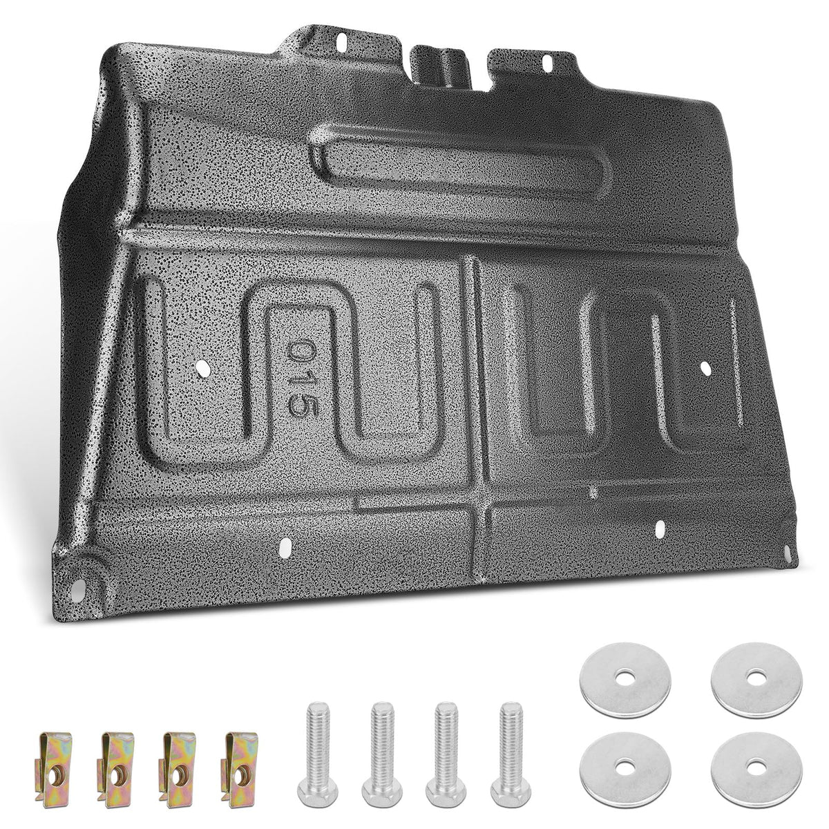 YEHERIT front view of splash shield showing precise fit and protection benefit
