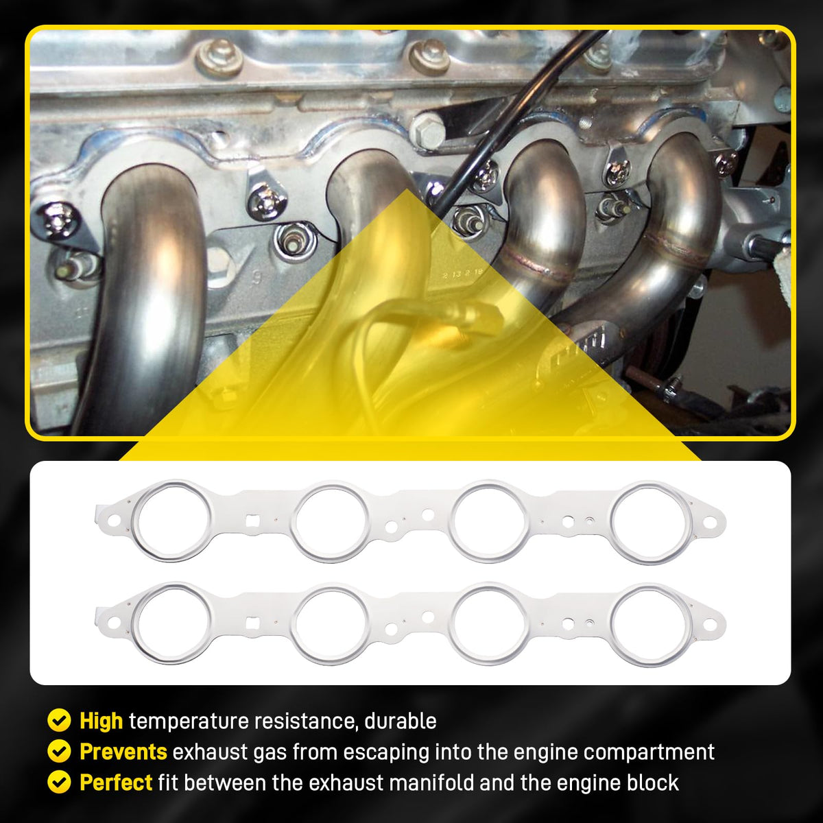 YEHERIT gasket edge profile revealing thickness and precise cut for consistent sealing