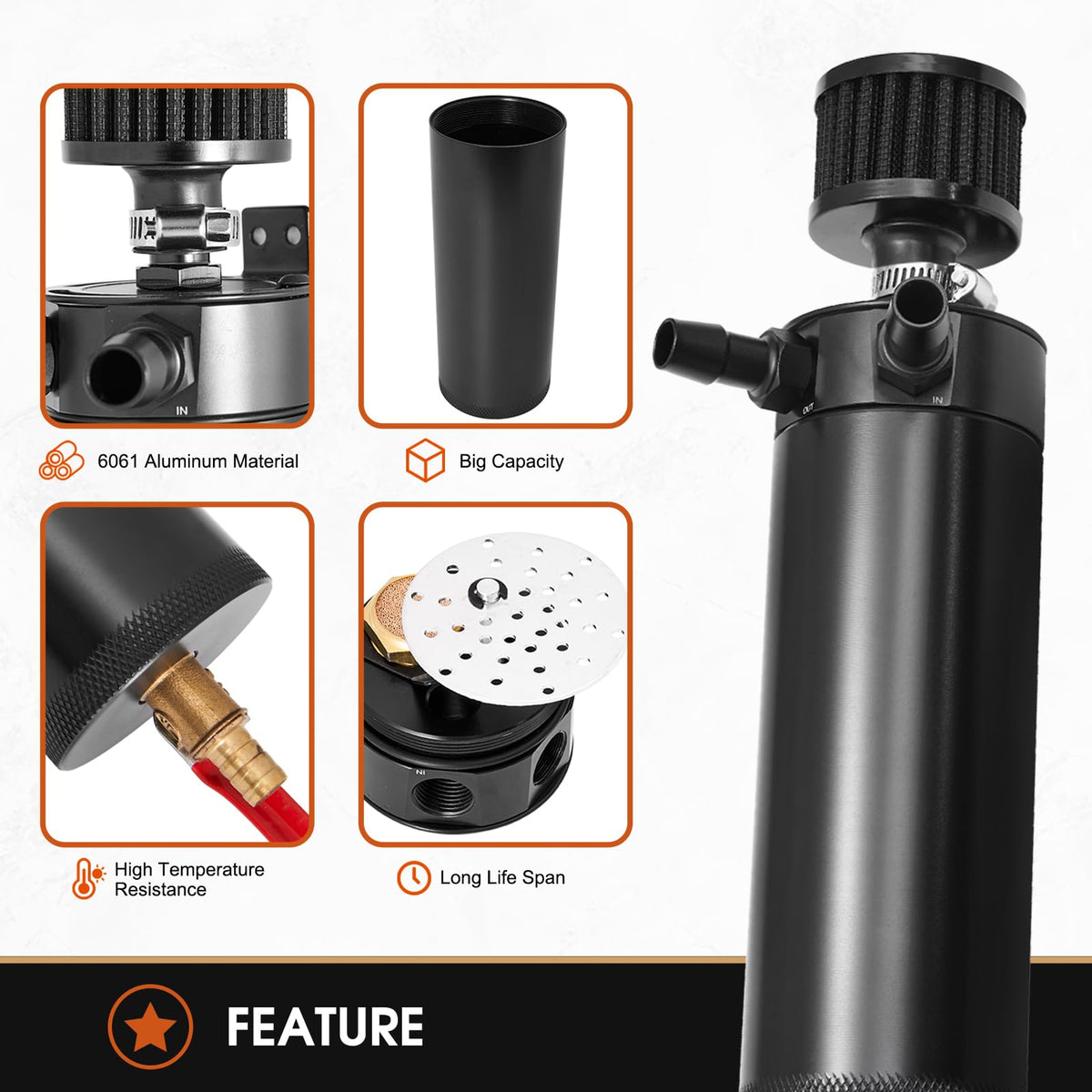 YEHERIT assortment of five hose connectors and clamp, versatile fitment benefit