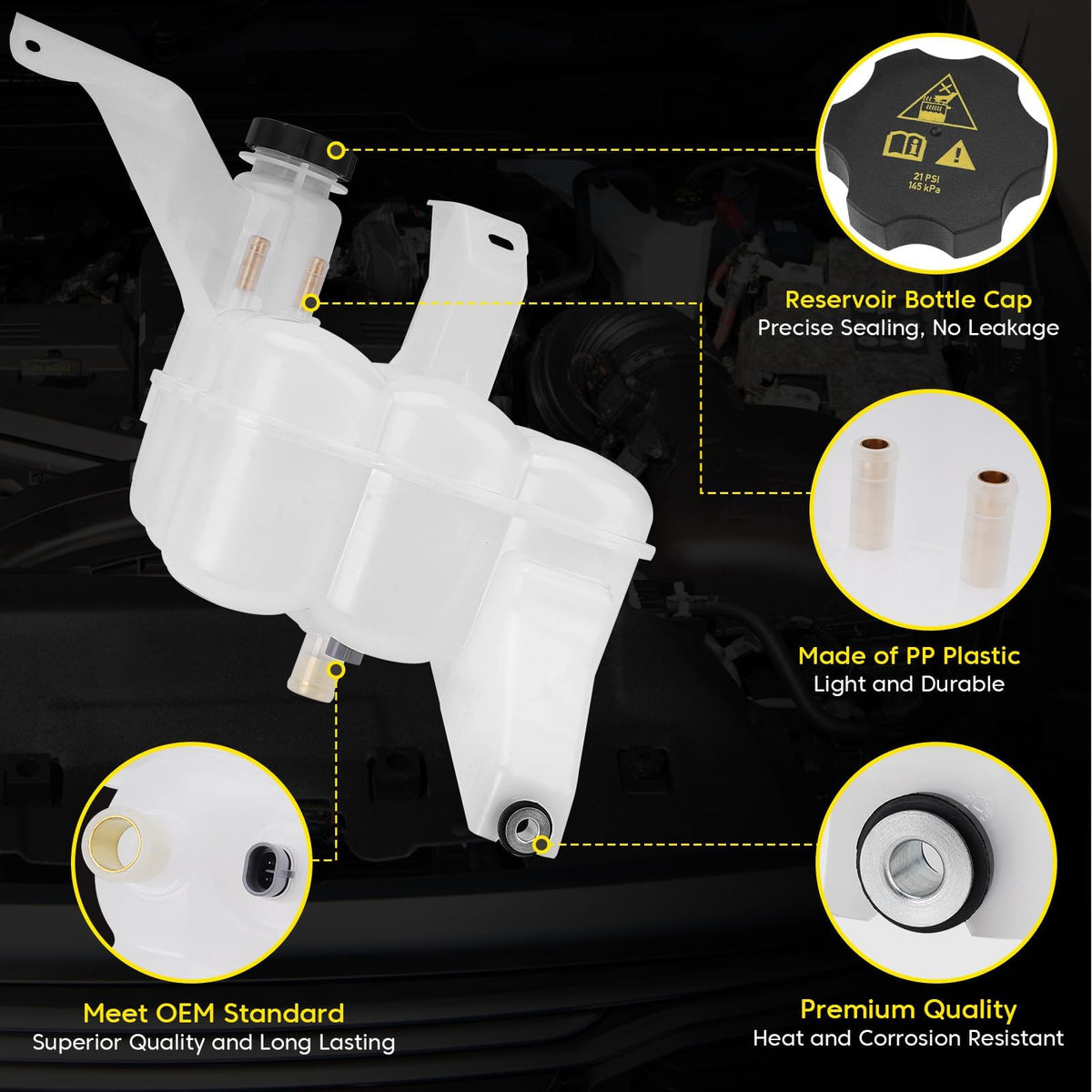 YEHERIT installed in engine bay demonstrating direct-fit convenience benefit