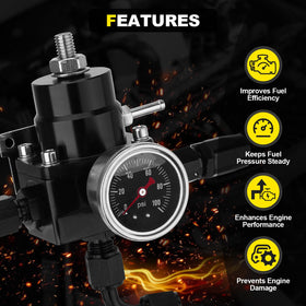 YEHERIT regulator installed on an engine rail illustrating practical vehicle fitment