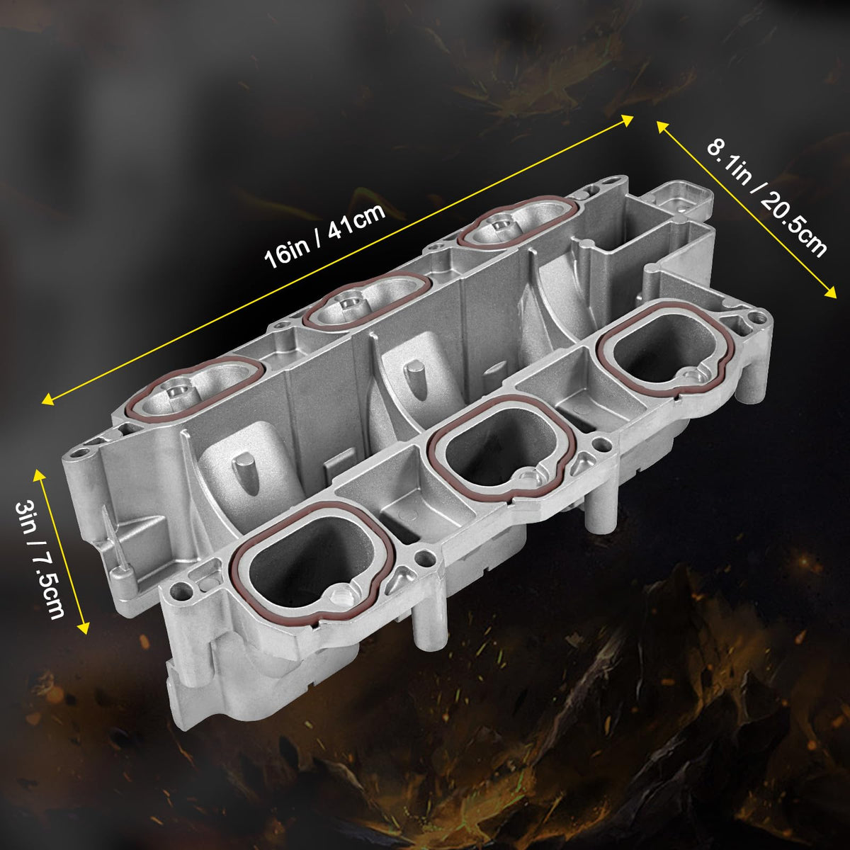 YEHERIT intake manifold compare plastic vs aluminum illustrating improved longevity