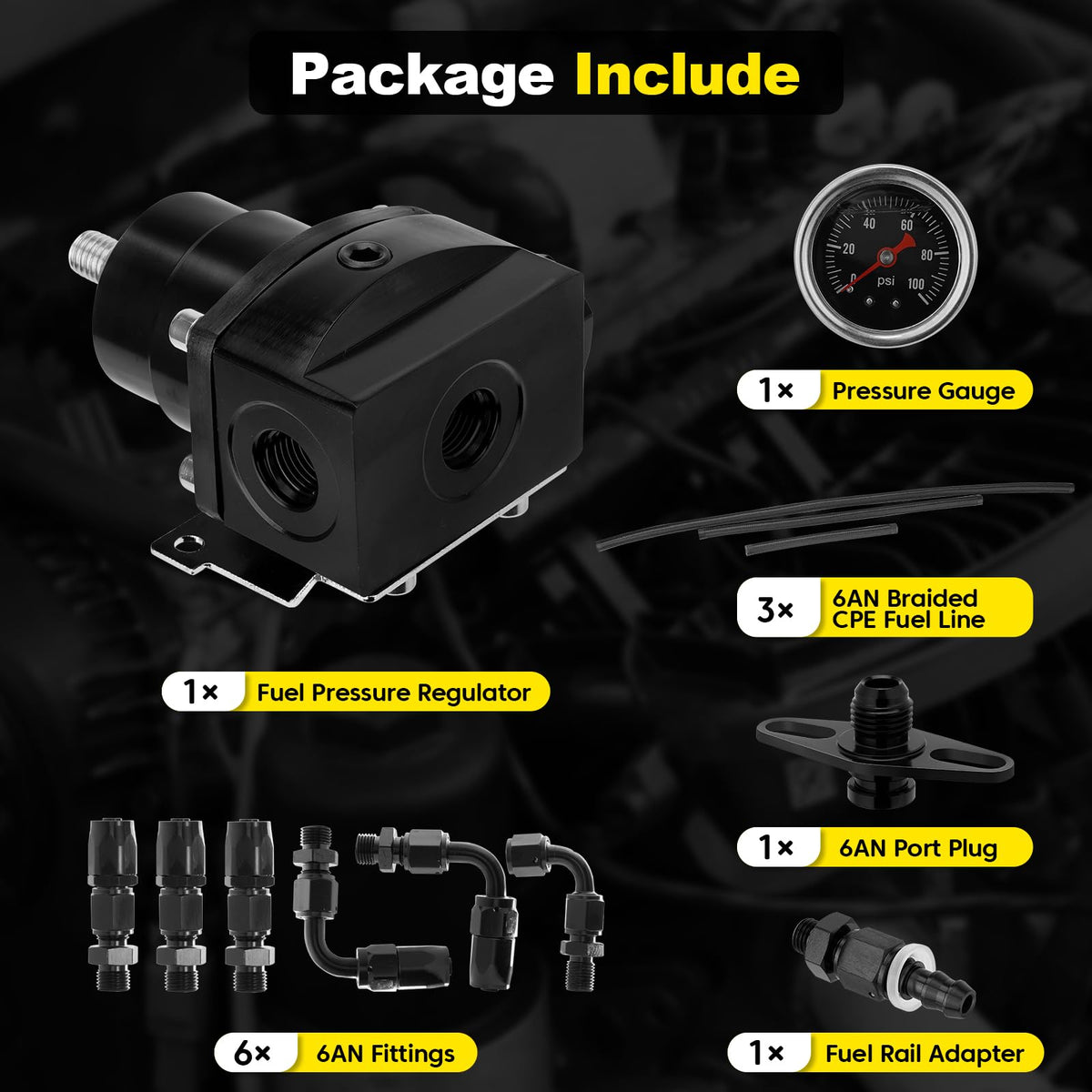 YEHERIT packaging and kit contents displaying complete parts for fast installation
