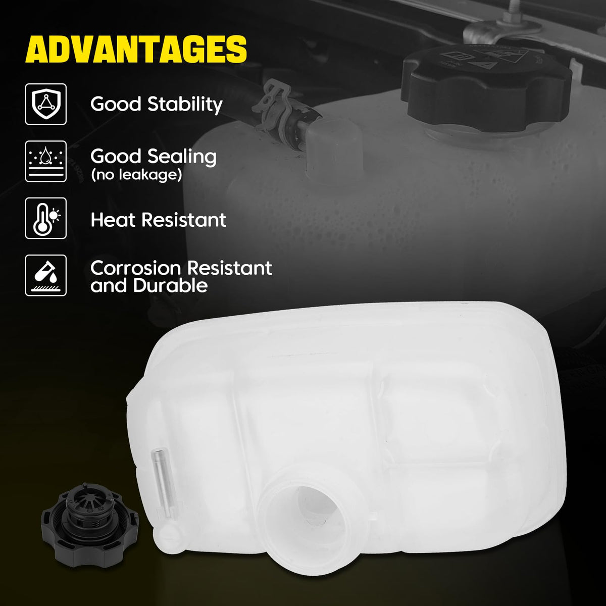 YEHERIT installed in engine bay demonstrating direct-fit replacement advantage