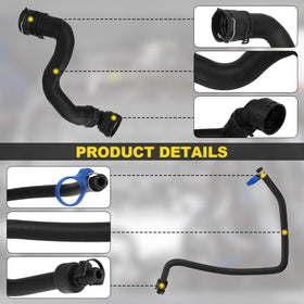 YEHERIT hose next to ruler showing dimensions for quick size verification benefit