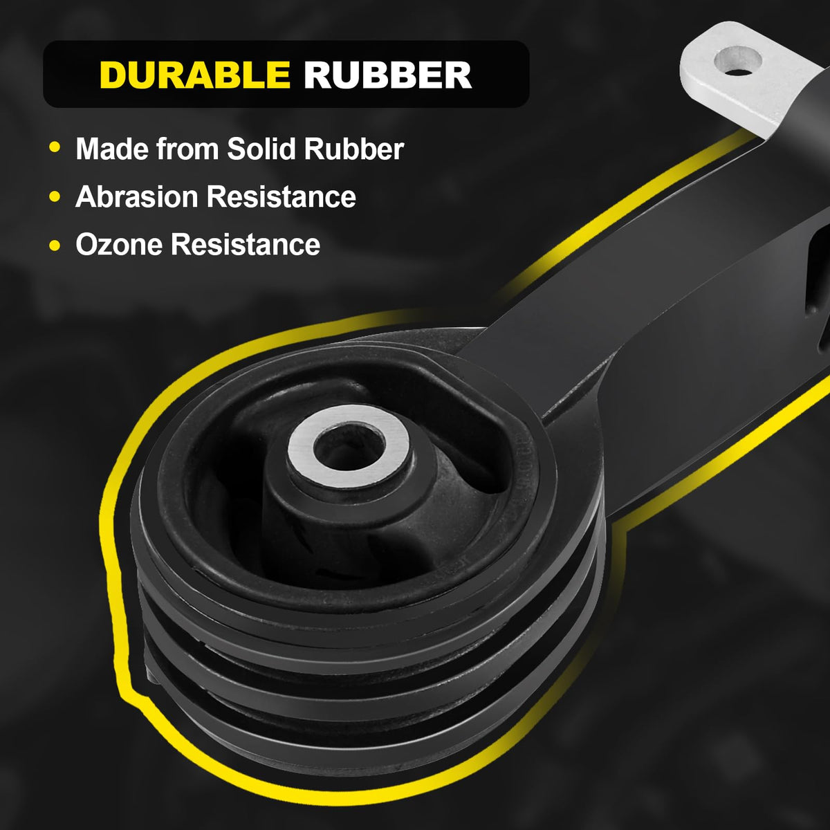 YEHERIT motor mount next to ruler showing compact size for correct fitment